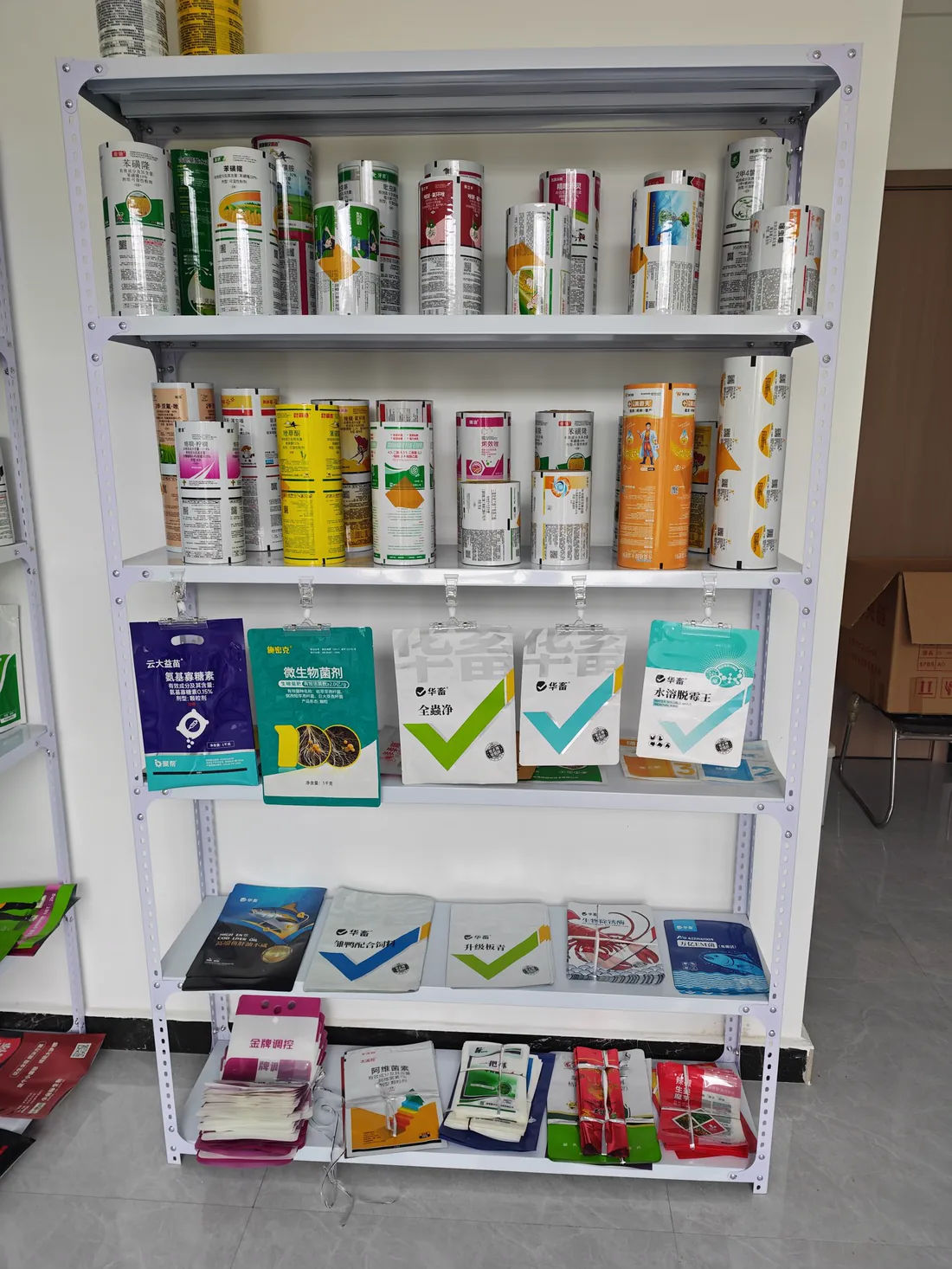 软包装样品展示墙